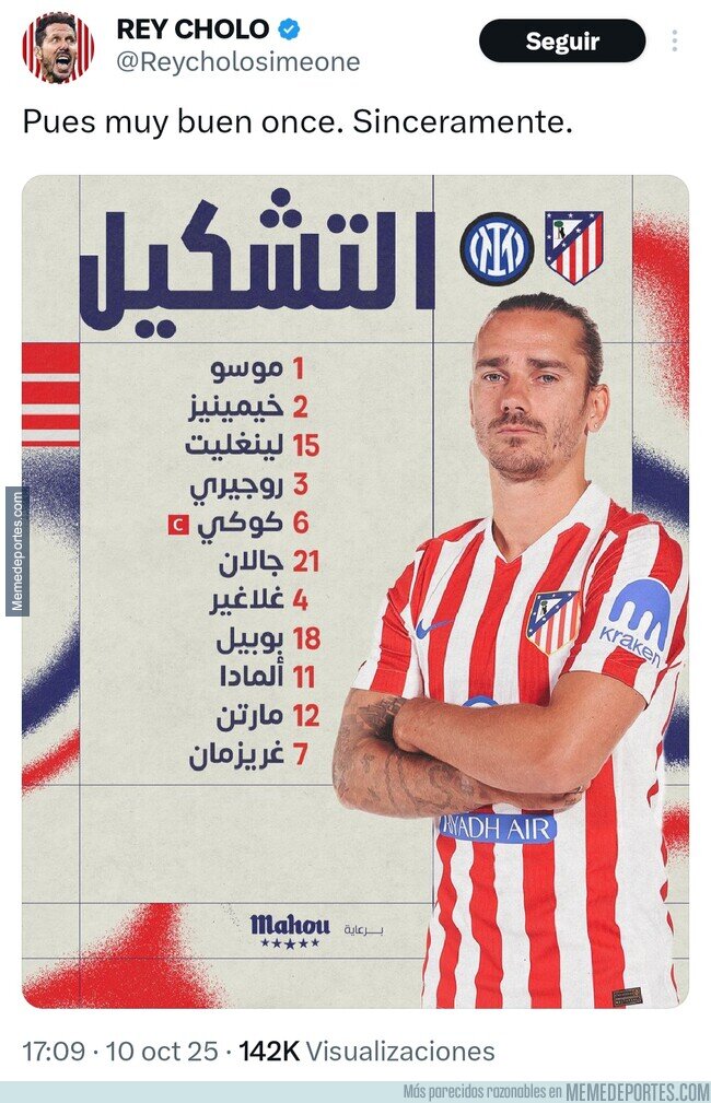 1231449 - El once del Atleti en el amistoso de Libia