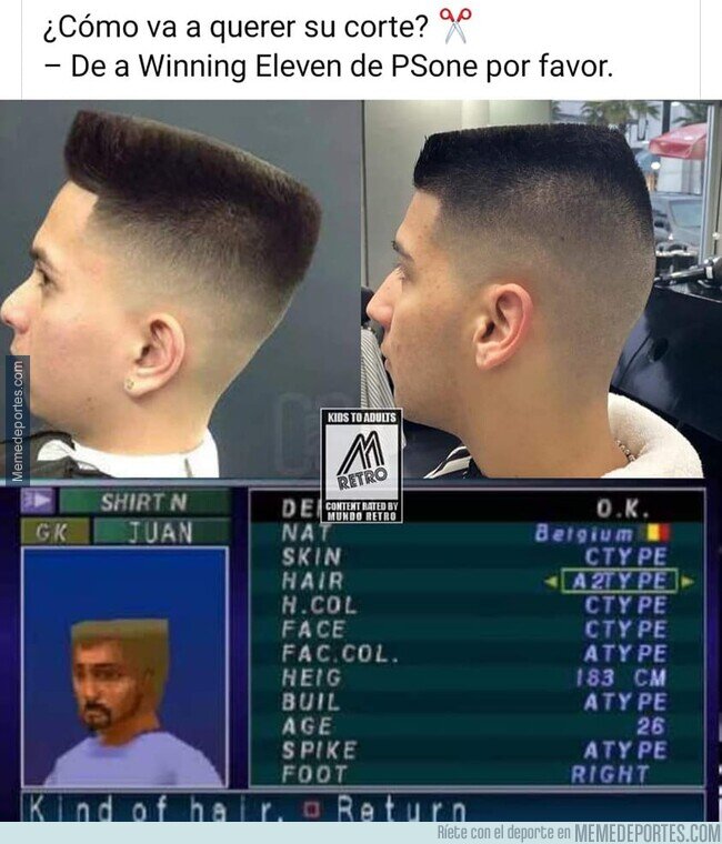 1231593 - El peinado con el que soñaba de niño