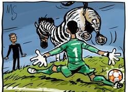 Enlace a Courtois volvió a salvar al Madrid