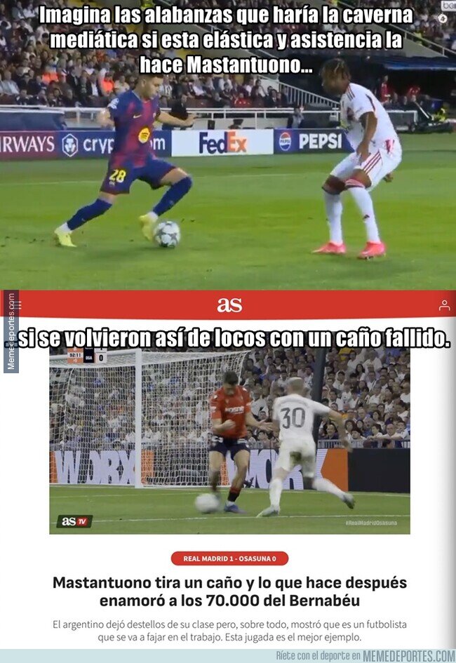 1231931 - A ver si Mastantuono primero es mejor que Roony