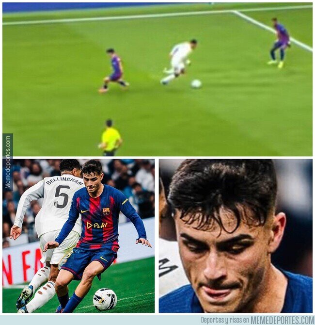 1232185 - Momento exacto en el que Pedri fue retirado por Bellingham