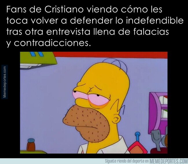 1232449 - Sin ánimo de ironía, ser fan de Cristiano debe ser una experiencia estresante.