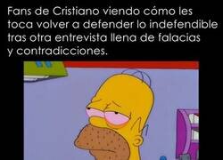 Enlace a Sin ánimo de ironía, ser fan de Cristiano debe ser una experiencia estresante.