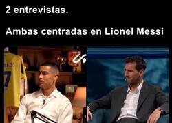 Enlace a Dos entrevistas sobre Lionel Messi