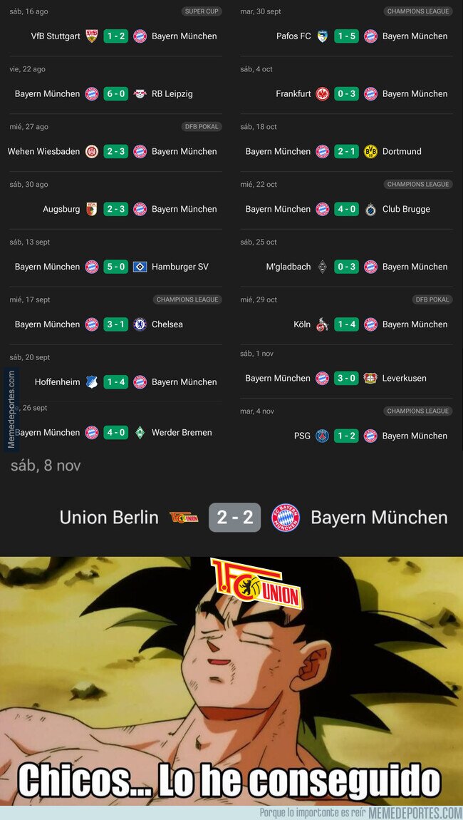 1232523 - El Union Berlín consigue hacer pinchar al Bayern por primera vez este año