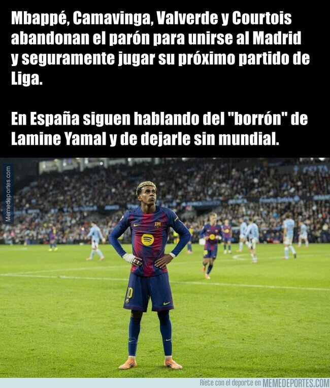 1232724 - Un día la caverna le puso una diana en la espalda a Yamal y no se la piensa quitar