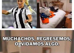 Enlace a Roban a la futbolista más viral del momento y envía un mensaje a los ladrones