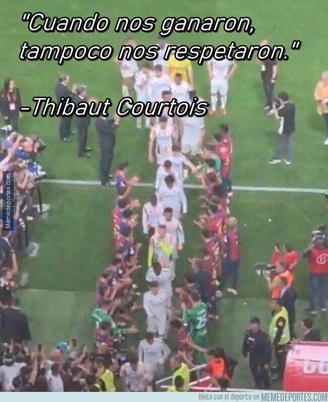 1232945 - Hay que abrir el melón de lo cínico que es Courtois con un micrófono al frente.