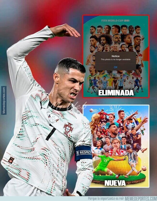 1232967 - La FIFA publicó un póster celebrando a los países clasificados al Mundial 2026. Menos de 24 horas después, lo tuvieron que eliminar debido a una lluvia de críticas por no incluir a Cristiano Ronaldo
