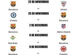 Enlace a Los grandes partidos que se le vienen al Barça