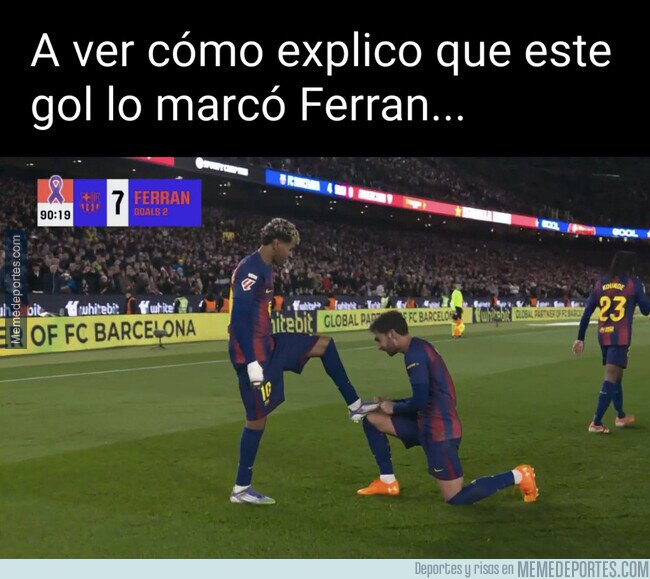 1233123 - El gol fue de Ferran, pero lo que hizo Lamine...