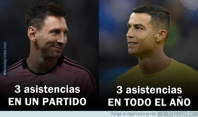 1233138 - ¿Por qué a Messi se le exige anotar como a Cristiano, pero a Cristiano no se le exige JUGAR como Messi?