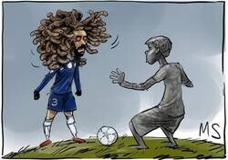 Enlace a Lamine quedó petrificado ante Medusa Cucurella