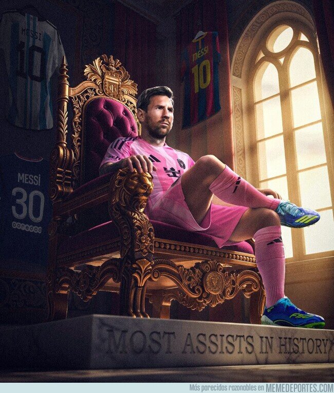 1233351 - Con 405 asistencias, Messi se convierte en el máximo asistente de la historia del fútbol