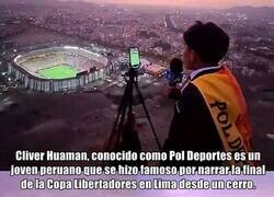 Enlace a Cliver Huaman, un niño cumpliendo su sueño de ser narrador deportivo.