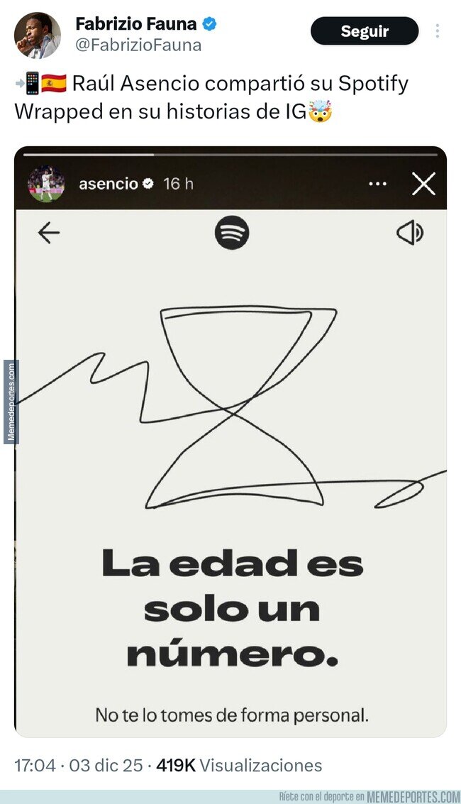 1233501 - Asencio compartió su Wrapped