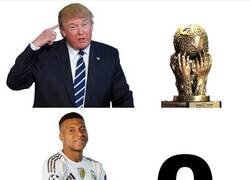 Enlace a Trump tiene un premio que no tiene Mbappé