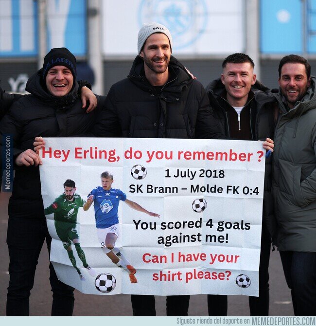 1234090 - De rival de Haaland a fan. Normalmente es al revés...