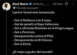 Enlace a Lamine Yamal desde su cuenta privada