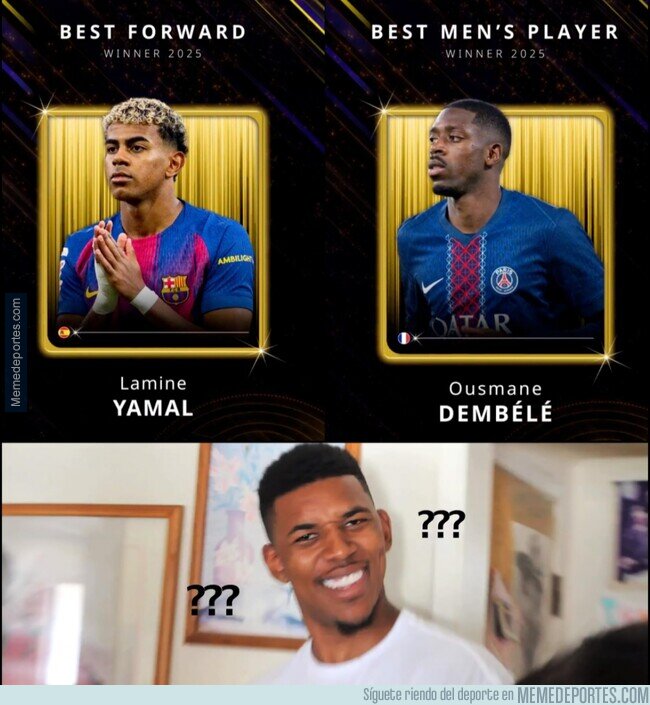 1234445 - Para los Globe Soccer Awards, puedes ser el mejor jugador del año sin ser el mejor atacante del año