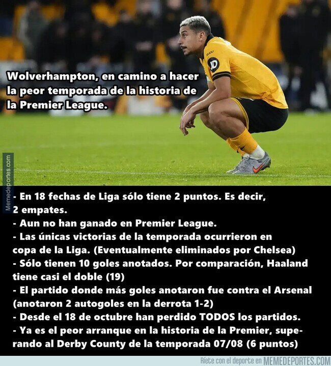 1234462 - Wolverhampton apunta a tener la peor temporada de la historia de Inglaterra