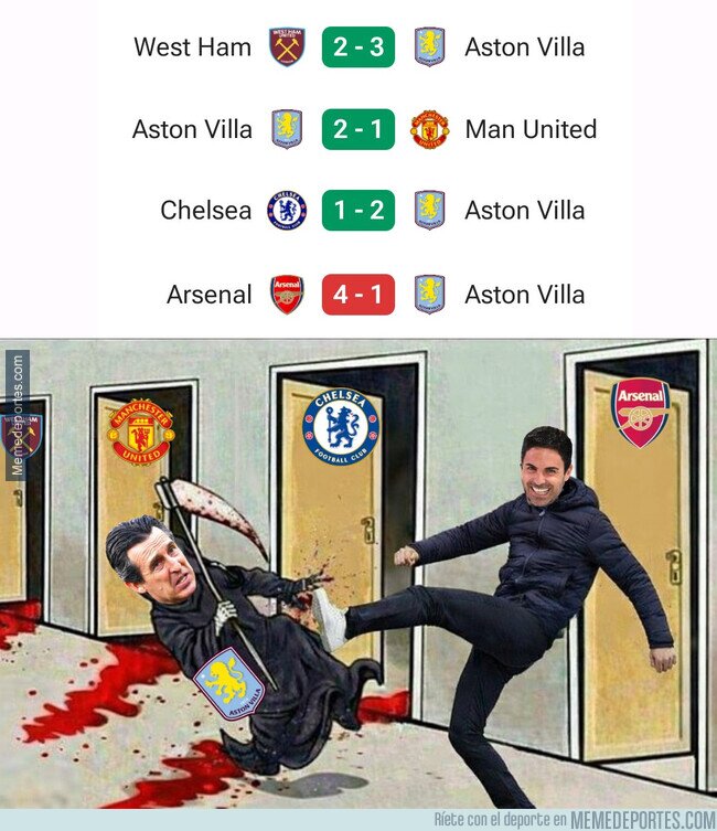 1234501 - El Arsenal bajó de la nube al Villa de Emery