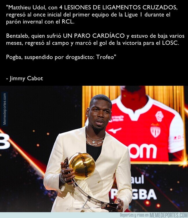 1234514 - El ex jugador Jimmy Cabot opina sobre el premio 