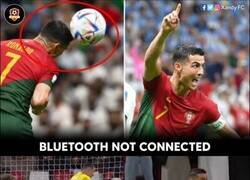 Enlace a Cristiano finalmente consigue su gol por bluetooth
