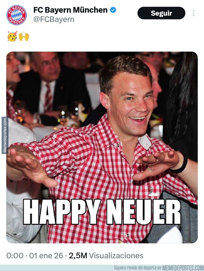 1234557 - La felicitación de año nuevo del Bayern es todo lo que necesitas para empezar bien el año