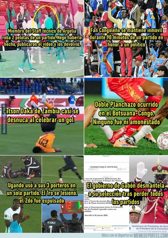 1234572 - 6 Momentos randoms ocurridos en la Copa Africana