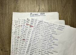 Enlace a Un fan anotó todos los partidos que vió en 2025. Casi uno por día.