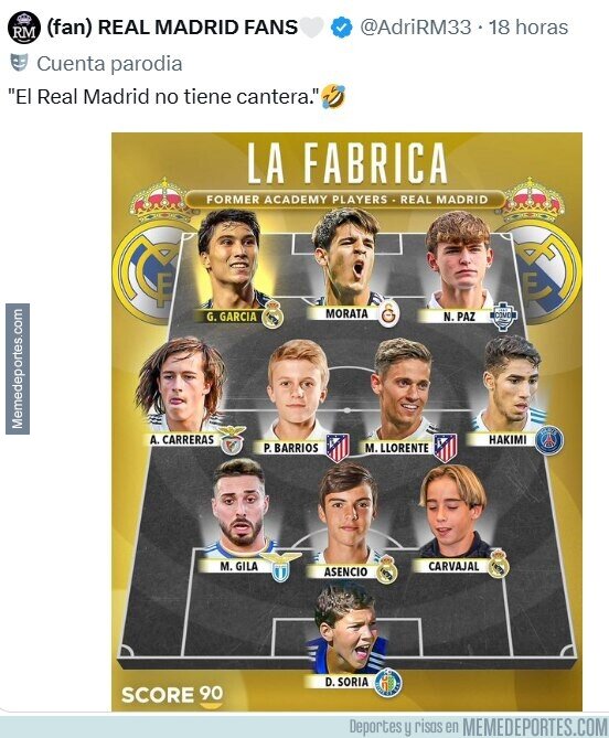 1234628 - Efectivamente, el Real Madrid no tiene cantera.