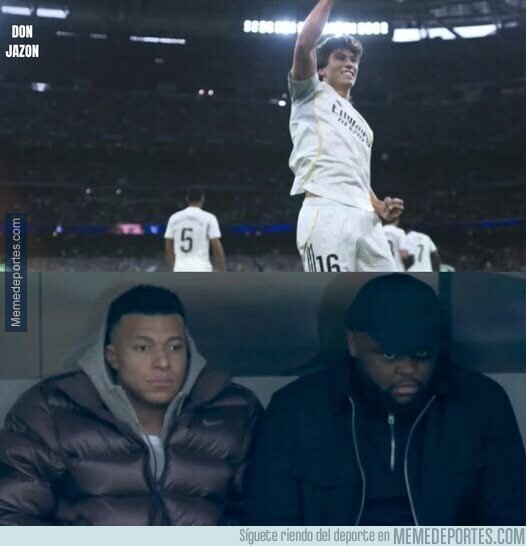 1234733 - Mbappé viendo cómo se marca un hattrick sin penaltis