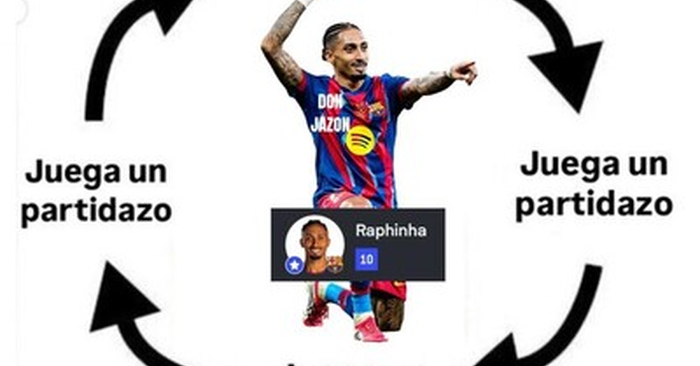 [ MEMEDEPORTES ] Raphinha jugando al fútbol