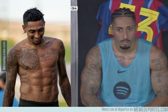 1234837 - Raphinha te pega un tortazo y te cambia el número del DNI