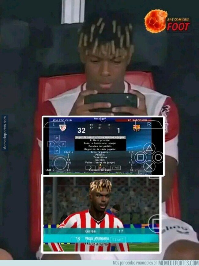 1234841 - Nico Williams ganó contra el Barça