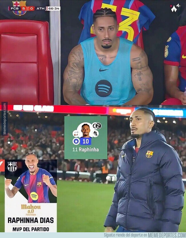1234867 - Se habla poco del partidazo de Raphinha contra el Athletic