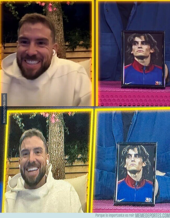 1234868 - La reacción de Iñigo Martínez cuando le mostraron una foto de Gerard Maldini