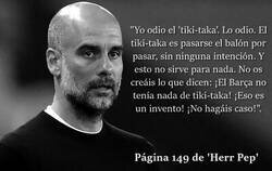 Enlace a Pep odia el Tiki Taka