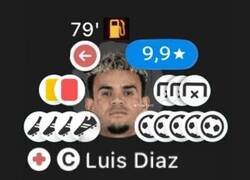Enlace a El partido promedio de Luis Diaz en Alemania