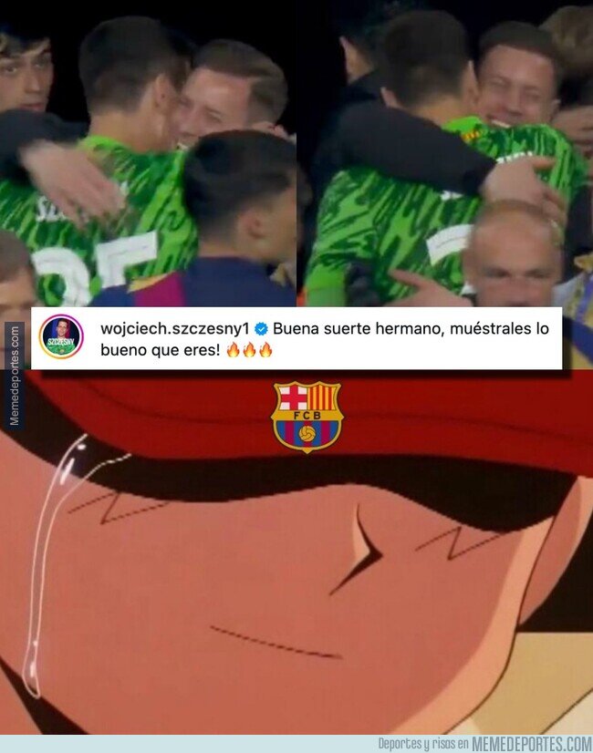 1235293 - Szczesny demostrando lo buen compañero que es