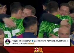 Enlace a Szczesny demostrando lo buen compañero que es