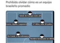 Enlace a La formación de un equipo brasileño promedio