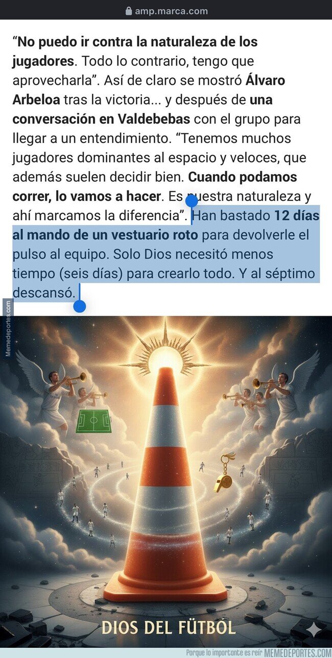 1235442 - La caverna acaba de poner a Arbeloa al nivel de Dios.