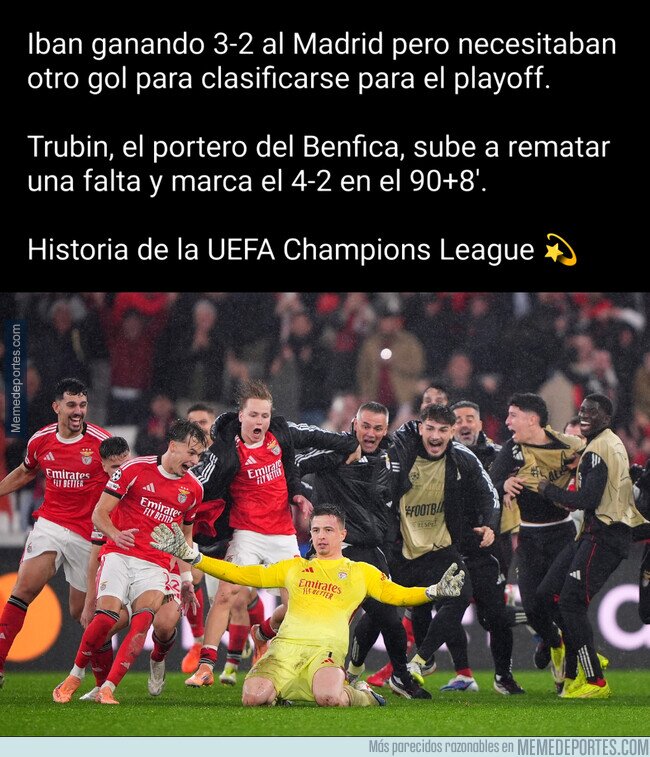 1235557 - Trubin ya forma parte de la historia de la Champions