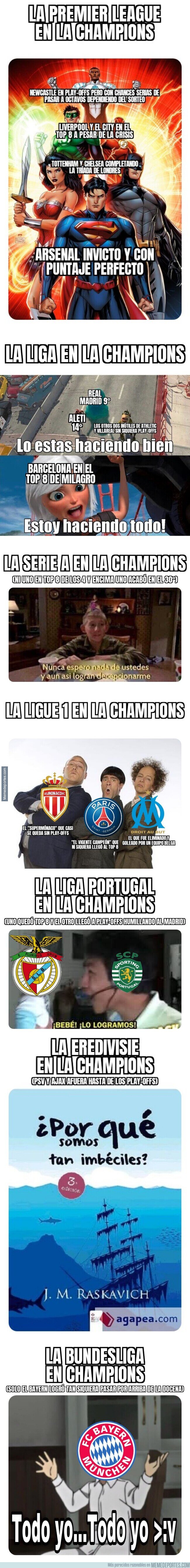 1235575 - Las ligas top de Europa en esta Champions resumidas en un solo meme