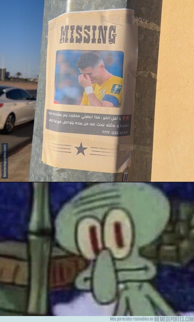 1235837 - En Arabia se burlan de la borrada de Cristiano con carteles de Se Busca