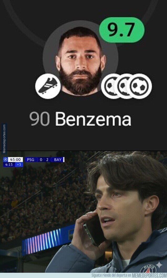 1235891 - Benzema acaba de anotar un hattrick en su debut. Al bicho le va a dar algo