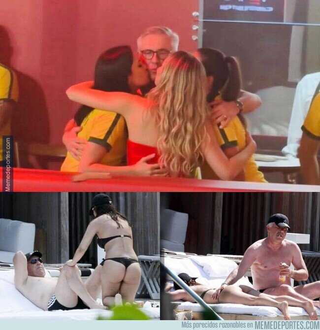 1236339 - Don Carlo Ancelotti disfrutando del carnaval salvadoreño en Brasil durante el Día de San Valentín.