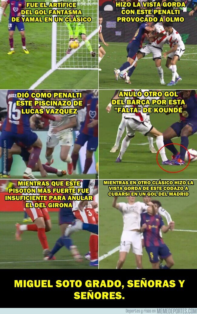 1236418 - El Barça ya tiene hemeroteca de arbitrajes en contra sólo con un nombre.